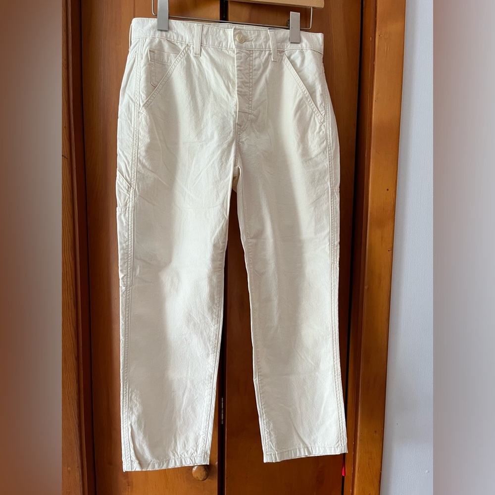 Vince Cream white cargo esque pants